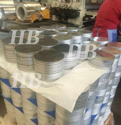 চীন গভীর অঙ্কন রান্নার উপকরণ 80mm-1600mm 1050 অ্যালুমিনিয়াম বৃত্তাকার শীট