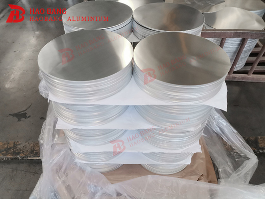 গোলাকার অ্যালুমিনিয়াম ডিস্ক 1060 Aa1100 H12 h14 অ্যালুমিনিয়াম সার্কেল অ্যান্টি-স্টিক প্যানের জন্য
