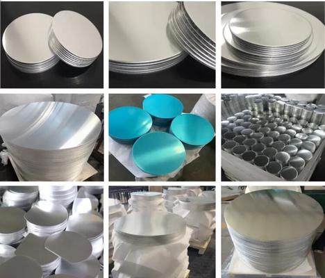 CC DC Raw Material Aluminum Circle 1050 1060 3003 Alloy O H18 Temper Custom Size Deep Drawing Disc